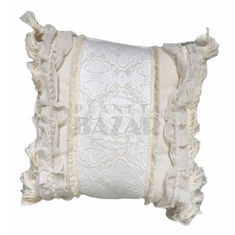 Almohadon Encaje Con Volados