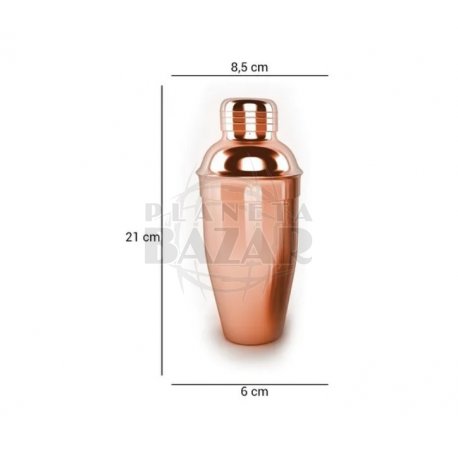Coctelera Acero Inoxidable 550 ml Cobre