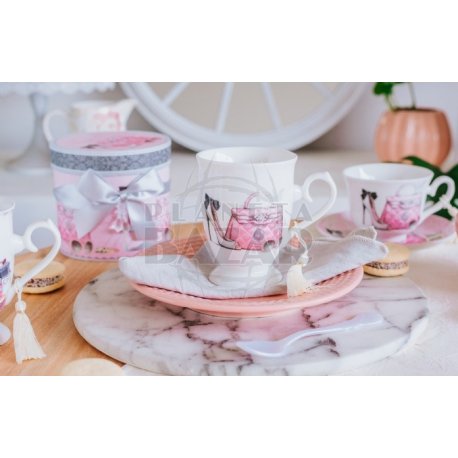 Taza Vintage Caja Decorada