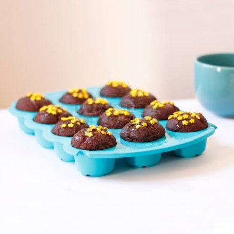 MUFFINERA DE SILICONA PARA 12 UNIDADES