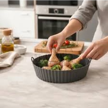 MOLDE DE SILICONA PARA AIR FRYER RED.1.8 LITROS