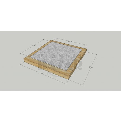 Tabla Asador Eucaliptus Reforzada con Inserto de Marmol