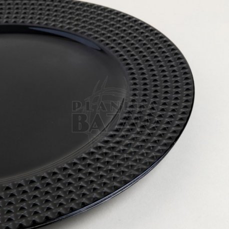 Plato De Sitio Negro 33 Cm