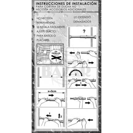 Barral Extensible 1,00 a 2,00 mts