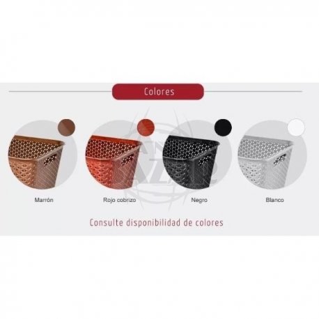 Cesto Ratán Plastico Med c/tapa