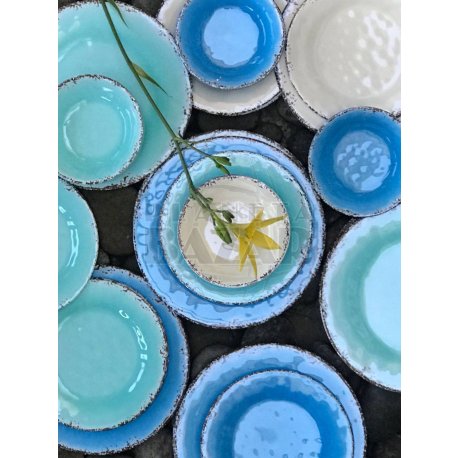 Plato Postre De Melamina (Línea  Antique) x unidad.-