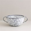 Bowl Enlozado Salpicado Gris C/Asa