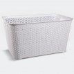 Cesto Ratàn Plastico Rect. Gde s/tapa