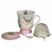 Taza Con Infusor Tapa y Cuchara | Buhos