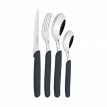 Juego Cubiertos Tramontina Carmel X 24 Piezas Negro