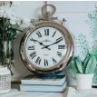 Reloj de Pared Retro Plateado