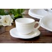 Taza De Te Con Plato Linea Queen Blanco
