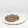 Plato de Picada Redondo Porcelana y Madera Acacia