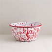 Bowl Enlozado Salpicado Rojo 20 CM