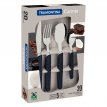 Juego Cubiertos Tramontina Carmel X 24 Piezas Negro