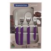 Juego Cubiertos Tramontina Caramel X 24 Piezas Violeta
