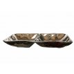 Bandeja 2 Divisiones Plata 30x13 cm