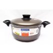 Cacerola Tramontina Paris 24 Cm Asas Con Tapa Teflon