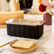 MOLDE DE SILICONA PARA PAN CON TAPA DE ACERO INOXIDABLE