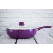 Wok Ceramica Antiadherente Con Tapa Vidrio 30 Cm